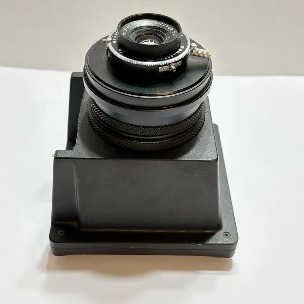 Mamiya-Sekor P 75mm f/5.6 Lens Copal Press No 0 Polaroid 545 Module